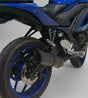 Barrel Rogue 2.0 exhaust Yamaha R3 with link pipe black and steel performance slip-on exhaust