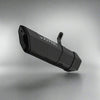 Barrel Rogue 2.0 stainless steel slip-on motorcycle exhaust available in black and steel finishes
