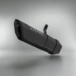 Barrel Rogue 2.0 stainless steel slip-on motorcycle exhaust available in black and steel finishes