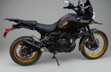 Rogue 2.0 stainless steel exhaust for Royal Enfield Himalayan 450 available in black and silver with decat pipe option