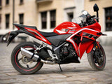 Barrel Rogue 2.0 slip-on exhaust with link pipe for Honda CBR 250R motorcycle