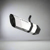 Barrel Rogue 2.0 stainless steel slip-on motorcycle exhaust available in black and steel finishes