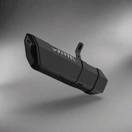 Barrel Rogue V2 stainless steel slip-on exhaust with link pipe for Benelli TRK 251 adventure motorcycle