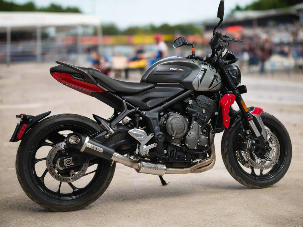 Outlaw 2.0 stainless steel full system exhaust for Triumph Trident 660 Tiger Sport 660 and Daytona 660