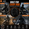 Main image: LGP Premium black balaclava with eyeglass slot
