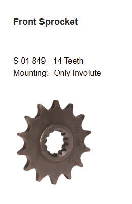 Brass Chain and Sprocket Kit HAXRC 325 for Benelli TNT 600i 600GT 14T 46T 118 Links