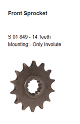 Brass Chain and Sprocket Kit HAXRC 325 for Benelli TNT 600i 600GT 14T 46T 118 Links