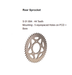 Brass Chain and Sprocket Kit 14T 44T 108 Links for Benelli TNT 300 TNT 302R HAXRC 324