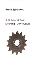 Brass Chain and Sprocket Kit 14T 44T 108 Links for Benelli TNT 300 TNT 302R HAXRC 324
