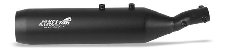 Silver Stallion Outlander exhaust for Royal Enfield Bear 650 available in silver matte black and brushed finish