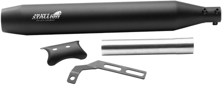 Silver Stallion Ranger performance exhaust for BSA Gold Star 650 silver black matte brushed