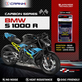 CRANK1 Carbon Brake Pads CFB312 for BMW S 1000 R 2018-2020 Rear