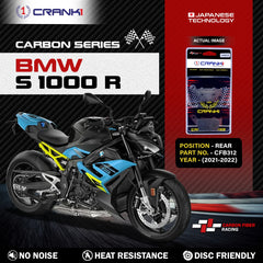 BMW S1000R 2021 rear brake upgrade with CRANK1 carbon brake pads