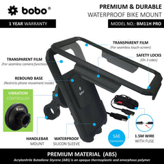 BOBO BM11H PRO waterproof bike phone holder