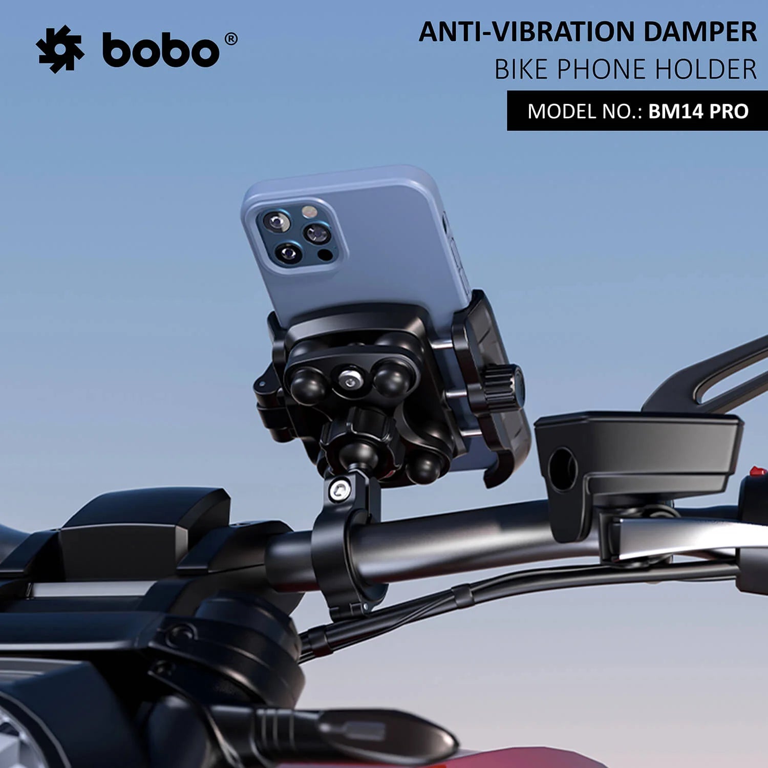 BOBO BM14 PRO X quick release bike phone holder