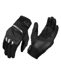 CRAMSTER Breezer motorcycle gloves black white