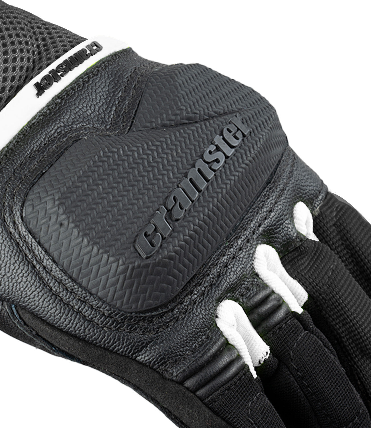 CRAMSTER Breezer motorcycle gloves black white