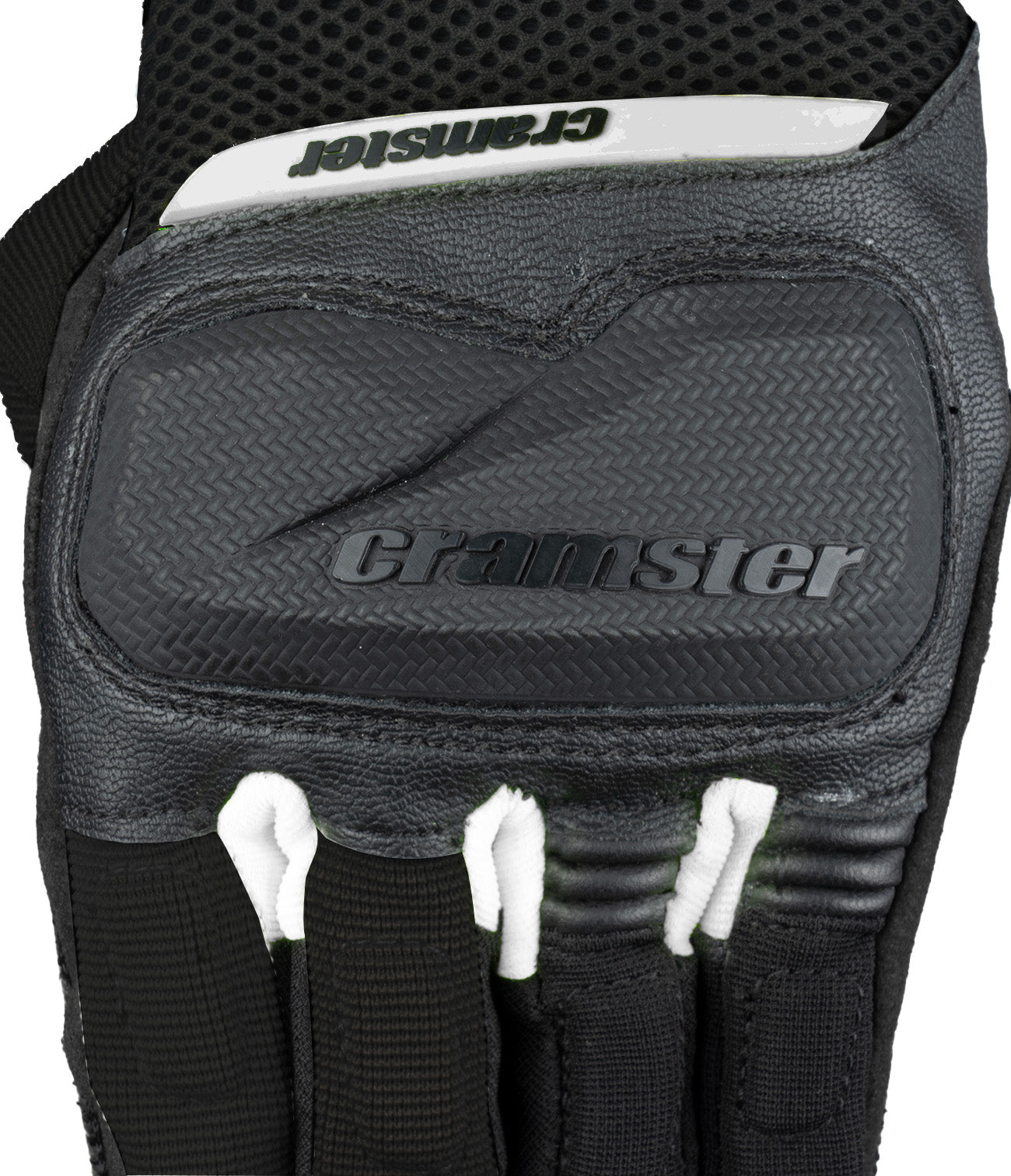 CRAMSTER Breezer motorcycle gloves black white