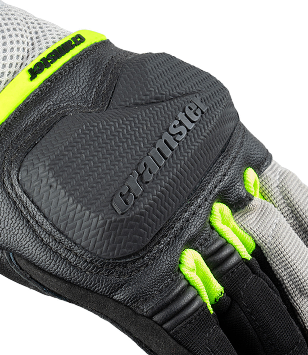 Breezer riding gloves black hi viz green