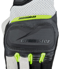 Breezer riding gloves black hi viz green