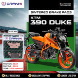 CRANK1 CB312 Sintered Rear Brake Pads for KTM 390 Duke (2014 Onwards) | LEGUNDARY Custom