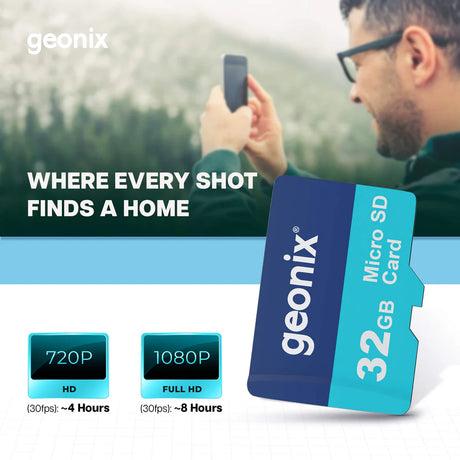 STRYX Compatible Geonix 32GB MicroSD Card V30 UHS-I Class 10 for Dashcam Recording