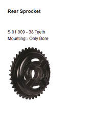 Brass Chain and Sprocket Kit BSORC CL270 for Royal Enfield Classic 350 16T 38T 100 Links