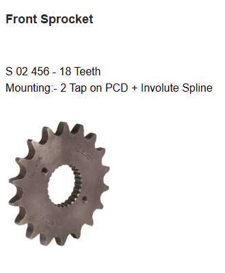 Brass Chain and Sprocket Kit BSORC CL271 for Royal Enfield Classic 500 18T 38T 102 Links