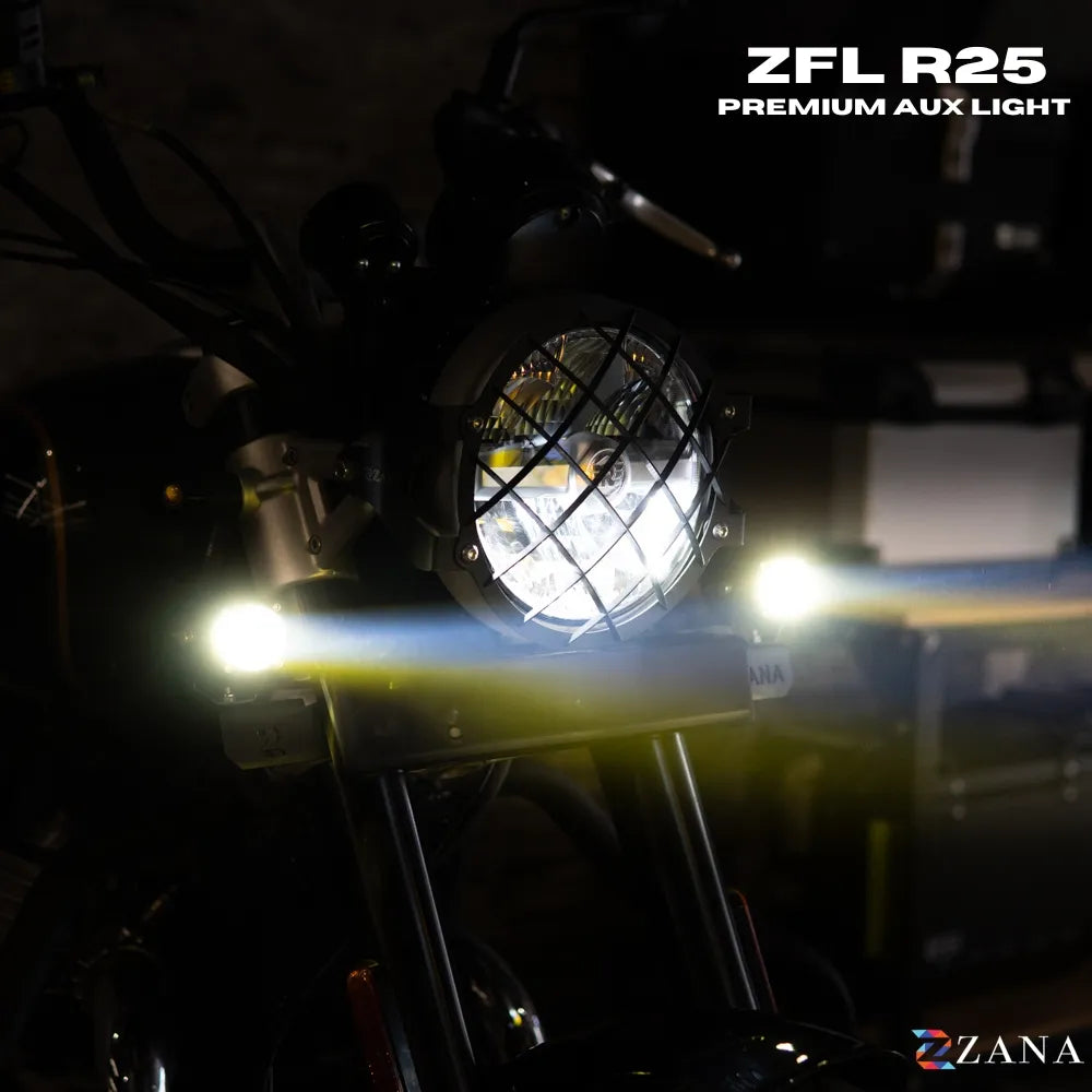 ZANA Fog Light ZFL-R25 Silver Series Universal LED Fog Lights with Covers, CREE LEDs, Wireless Switch and Mounting Kit | Legendary Custom