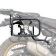Auto Engina Pannier and Saddle Stay installed on Royal Enfield Himalayan 450 for hard panniers and soft luggage support