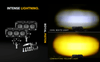 HJG Original 90W Mega Drive 3 Lens Dual Color White/Yellow LED Foglights (Set of 2)