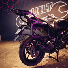 Hyperrider Top Rack Type 2 for Bajaj Dominar 250 and Dominar 400 2017 to 2023 heavy duty 5mm steel universal top box carrier