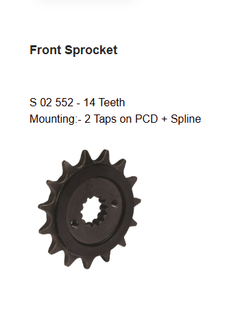 Brass Chain and Sprocket Kit 14T 46T 120 Links for Bajaj Dominar 250 HPORC 391