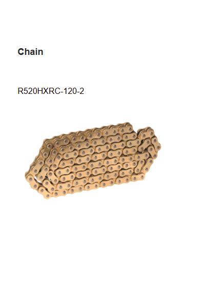 Brass Chain and Sprocket Kit 15T 45T 120 Links for Bajaj Dominar 400 HXRC 269