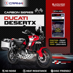 CRANK1 CFB744 carbon front brake pads for Ducati DesertX