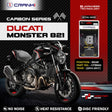 CRANK1 CFB662 carbon rear brake pads for Ducati Monster 821 2014-2017