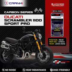 CRANK1 CFB312 Carbon Brake Pads For Ducati Scrambler 1100 Sport Pro Rear