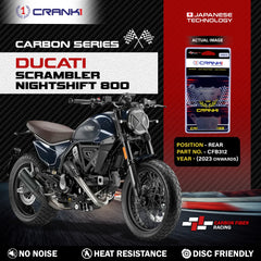CRANK1 CFB312 Carbon Rear Brake Pads for Ducati Scrambler Nightshift 800