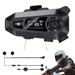 EDYELL A1 Motorcycle Bluetooth Headset Black Color
