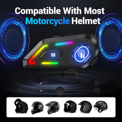 EDYELL C5 Motorcycle Helmet Bluetooth Headset Black