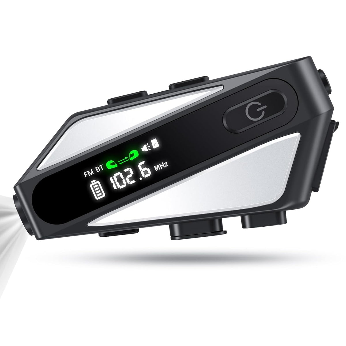 EDYELL C6 Motorcycle Bluetooth Headset Silvery Color