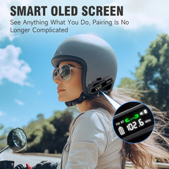 EDYELL C6 Red Bluetooth Helmet Headset V5.3 Dual Earphones