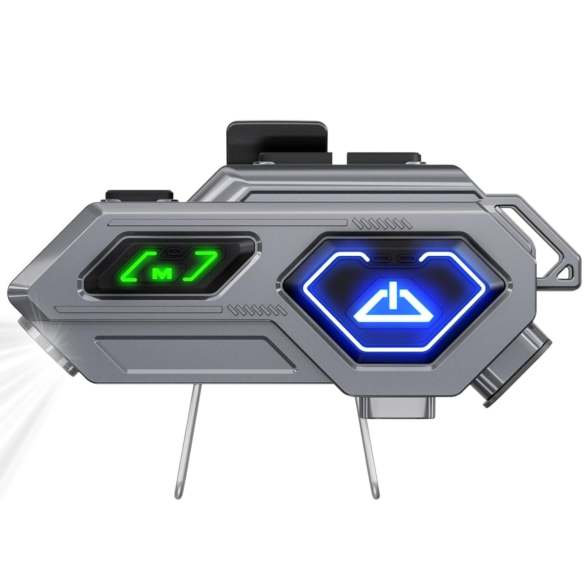 EDYELL C8 Pro Motorcycle Bluetooth Intercom Headset Silver Color