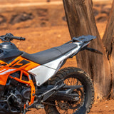 Auto Engina Top Rack and Aluminium Rack Plate for 2026 KTM 390 Enduro R in Gloss Black for carrying soft luggage and tail bags
