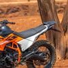 Auto Engina Saddle Stay and Grab Bar for 2026 KTM 390 Enduro R in Gloss Black with soft luggage and saddle bag support
