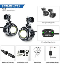 Future Eyes F20-P Dual Colour Auxillary Lights