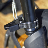 Auto Engina Fog Light Clamp mounted on Royal Enfield Himalayan 450 for secure auxiliary fog lamp installation