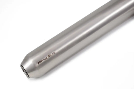 Powerage Brushed Steel Long Slip-On Exhaust for Royal Enfield 350 500 Stainless Steel Performance Exhaust