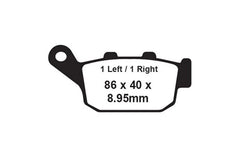 EBC Double-H Sintered Brake Pads Honda CBR 300R FA196HH Front FA496HH Rear HH Rated High Performance Motorcycle Brake Pads