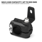 Auto Engina Universal Fit Motorcycle Fog Light Mounts Set with 19mm to 27mm TPU grips and adjustable aluminium brackets